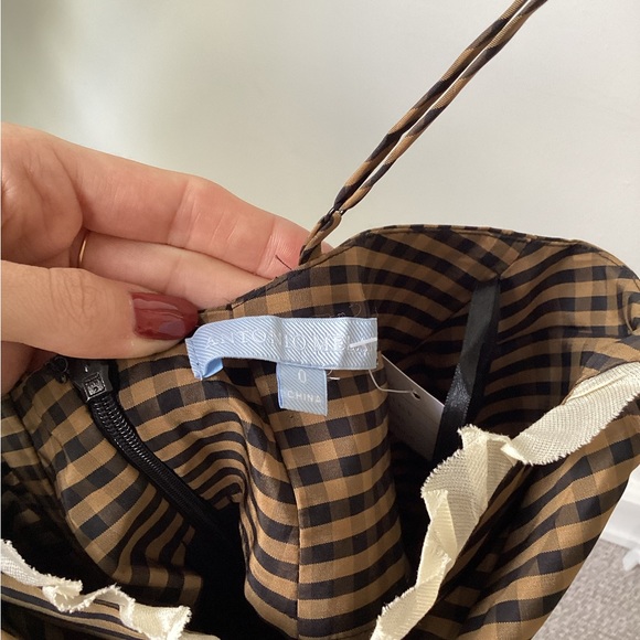 Antonio Melani x Courtney Grow bond dress. Black and ember gingham - Picture 3 of 4